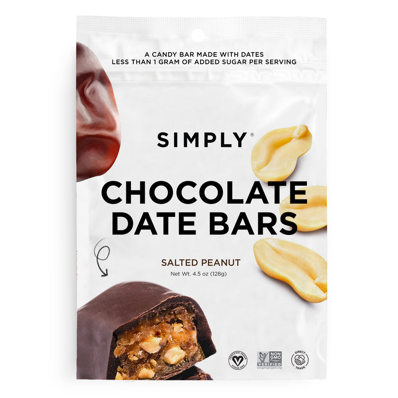 CHOCOLATE DATE BARS- SALTED PEANUT