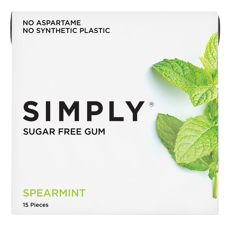 Simply sugar free spearmint front of pack