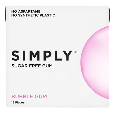 Simply Sugar Free Bubble gum front of pack