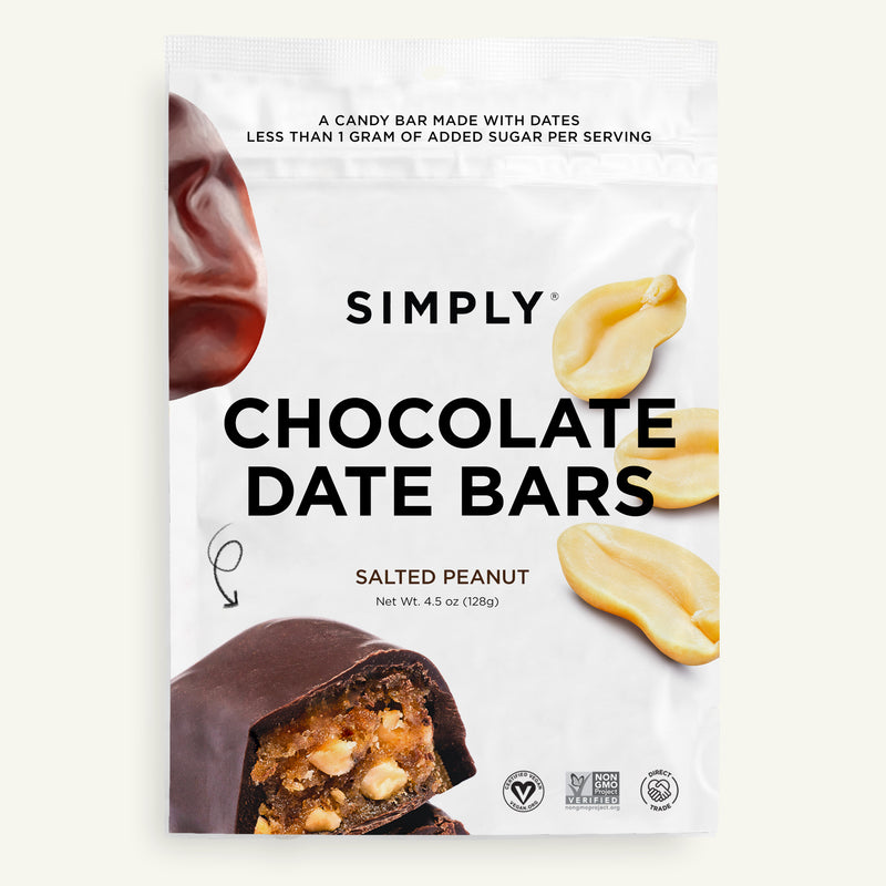 CHOCOLATE DATE BARS- SALTED PEANUT